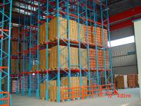5 camadas de pallets de aço estantes de estantes Drive em sistema de armazenamento azul 500KG