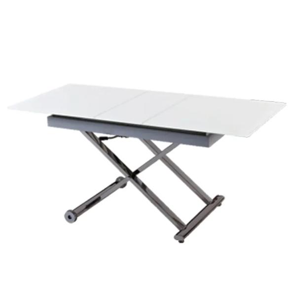 Folding Luxury Modern Dining Table Set Rectangle Shape Stone Marble Material