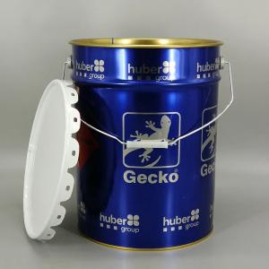 Corrosion Resistant Metal Paint Buckets With Custom CMYK Printing