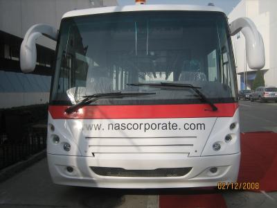 Ônibus longo do passageiro do aeroporto do corpo de alumínio completo com raio curto da volta