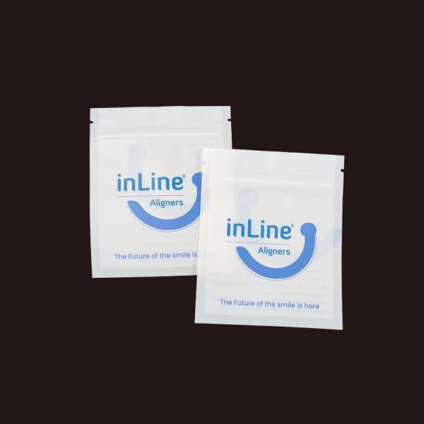 Matte Black Small Reusable Ziplock Packaging Bags For Clear Invisible Aligners Bag Orthodontic Remover Packing Bags