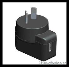 5V USB charger with EU US AU UK plug for various market 5V 1A usb charger