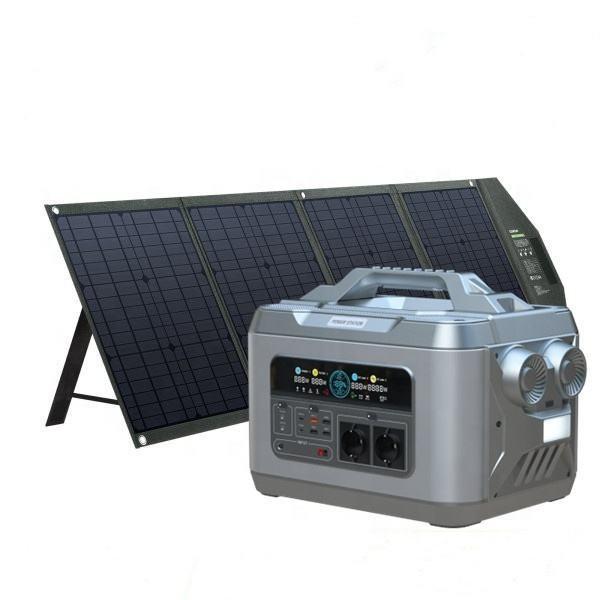 Portable Solar Power Bank Station for Household Appliances LiFePO4 Charging Battery