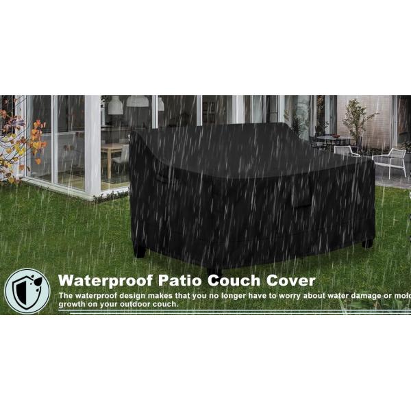 Outdoor Liners Outdoor Waterproof Patio Loveseat Couch Cover - UV Resistant Patio Sofa Furniture Covers Weatherproof