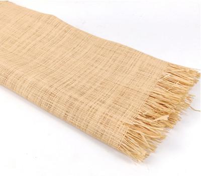 Green natural raffia mats decoration hand-woven material rafi prairie