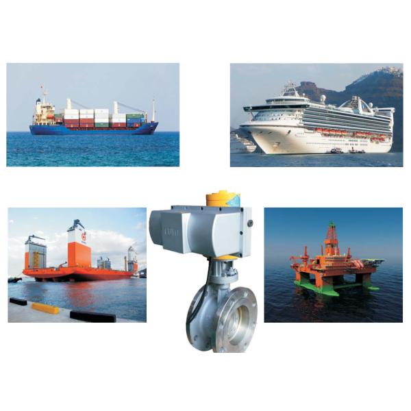 Hydraulic Return Marine Steel Products Butterfly Valves Explosion Proof