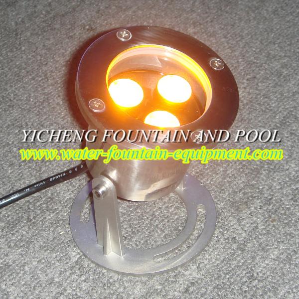 Stand Type Stainless Steel Underwater Fountain Lights 50W Halogen , 3W LED