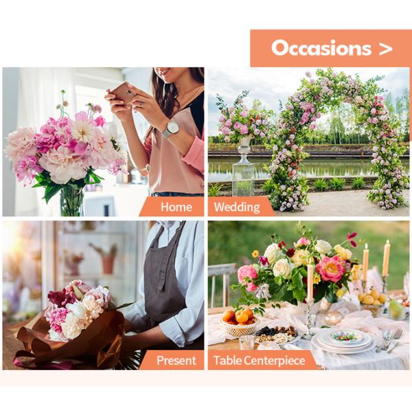 Silk Satin Fake Rose Artificial Flower Petals For Valentine'S Day