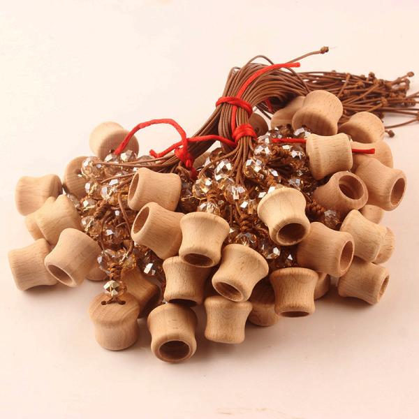 Автомобиля крышки духов талии твердой древесины пятна бутылка эфирного масла крышки древесины флакона духов высокосортного высокого привесная