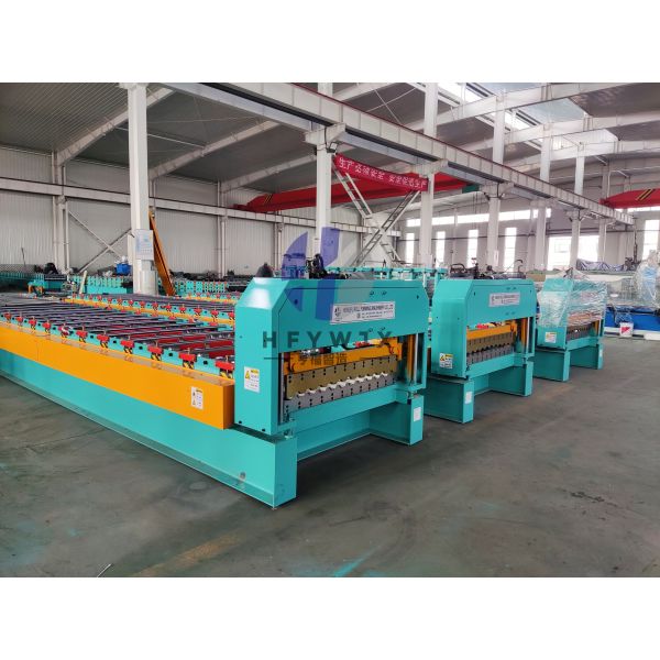 C21 Metal Trapezoidal Standing Seam Roll Former Machine With PLC Control System And 40M/Min Forming Speed