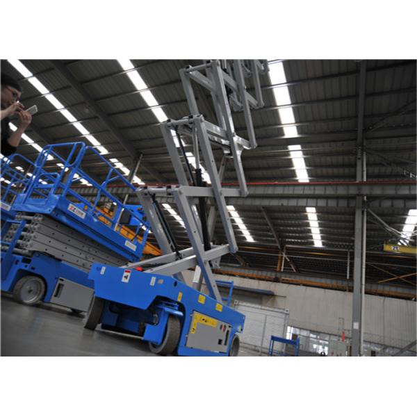 Foldable Guardrail Hydraulic Scissor Lift 230kg Load Capacity Long Service Life With Safety Protection