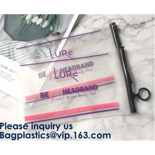 Sinicline Nice Pvc Eva Slider Zipper String Biodegradable T-Shirt Packaging Plastic Bag With Logos Custom Logo Printed