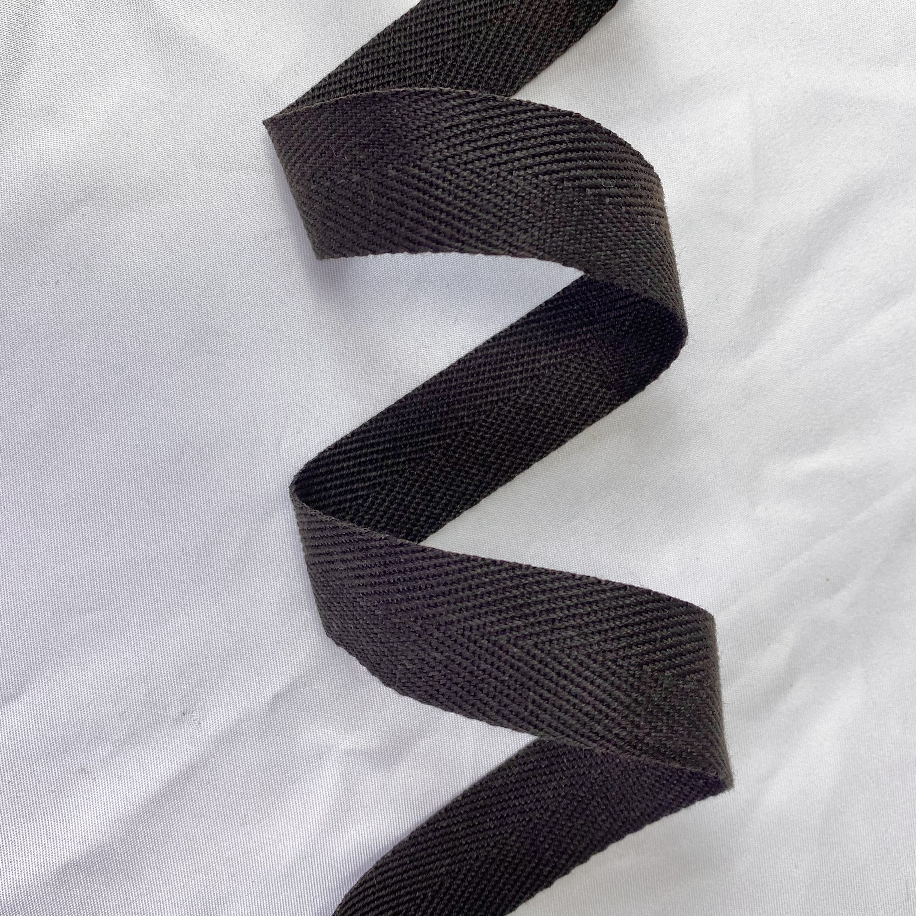 Herringbone polyester-cotton webbing Various colors Backpack strap Belt Handbag strap