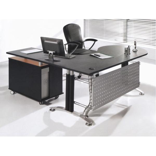 25 mm MFC Desktop executive office desks CD-9934 with 3-drawers Moving cabinet
