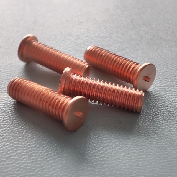 M5x16 Arc Stud Welding Grade 4.8 Thread Bolts Mill Steel Copper Plated Studs