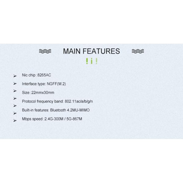 Realtime Accessories Your One-Stop Shop for Jetson Orin NX/Nano WIFI/BT Module 8265ac