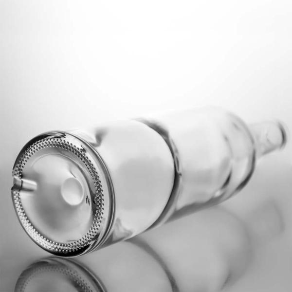 Круглое стеклянное бутылочко 500 мл 750 мл водка виски джин спирт бутылка с пробкой