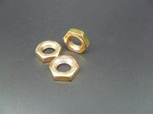 M14-1.5/M14-2.0 DIN439 Hex thin nut YZP(Yellow Zinc Plated),Carbon steel Grade 8.8 Class,DIN936