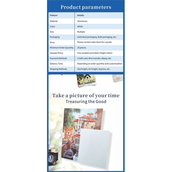 Custom Photo Frames Sublimation Blanks Metal Aluminum Sheets for Heat Press Transfer Printing Novelty Gifts Picture Frame Album