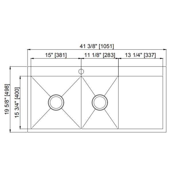 Глубокая кухонная раковина нержавеющей стали, верхняя кухонная раковина угла держателя с узким зазором