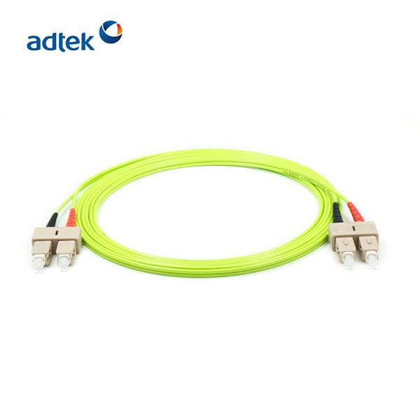 0.9mm SC To SC Multimode Fiber Patch Cable OM5 Duplex LSZH / PVC