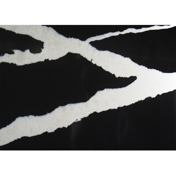 Проектированные чернотой поверхности кварца отполированные камнем закончили твердость 6,5 Мохс