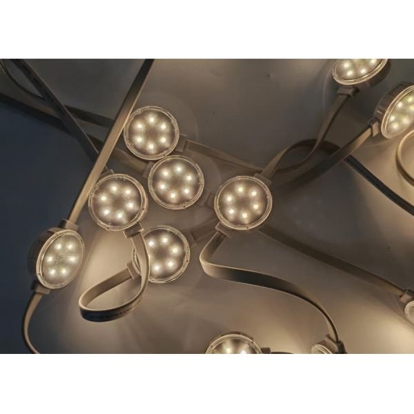 50mm DC24V SMD3535 IP67 Waterproof LED Point Light Aluminum Housing Facade Decoration