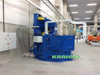 Rotary Mesh Table Wheel Shot Blasting Machine Double Station