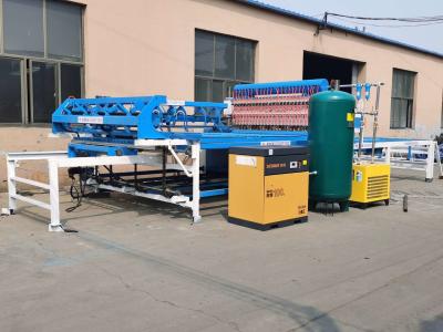 Fio branco azul Mesh Fencing Machine do cilindro 10KW do ar
