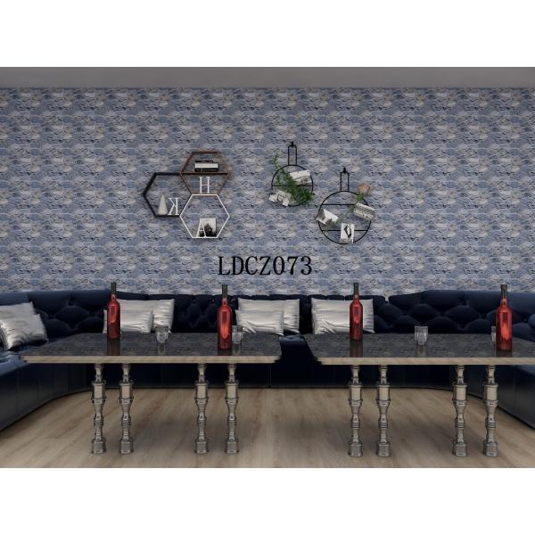 Workshop Retro 3D Grey Brick Wallpaper 0.17mm-0.30mm Thickness