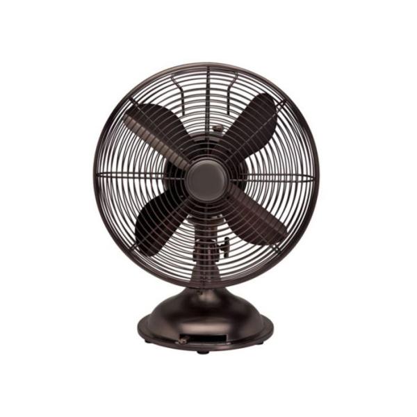 Home Appliances 12 Inch Metal Table Fan Strong Power 90 Degree Oscillating