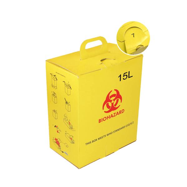 15L Hospital Disposal Syringe Needle Sharp Container Medical Waste Recycling Sharp Box