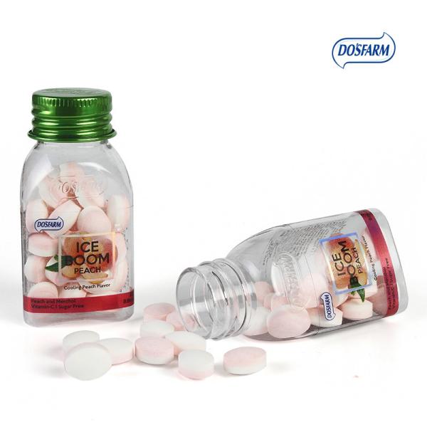 Полный витамин C приносит плоды конфета планшета сахара OEM вкусов свободная с бутылкой треугольника