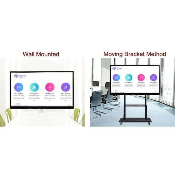 Indoor 500cd/m2 3840x2160 LCD Touch Screen Whiteboard