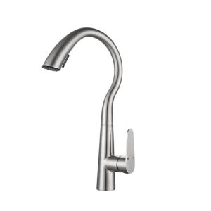 430mm Hot And Cold Water Mixers One Handle Chrome Kitchen Mixer Taps Modern Orin
