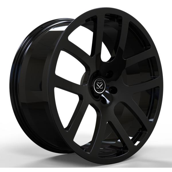 Gloss Black 1 Piece Monoblock Forged Wheels Car Rims 22inch 22x10 For Durango