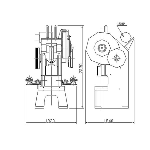 Máquina automática para hacer prensa de cubierta de estaño