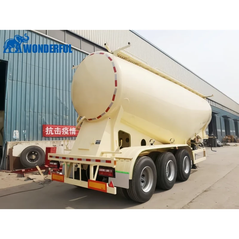 3 4 Axles Aluminum Alloy Stainless T700 Q345 AG700 Carbon Steel Dry One Silo Fly Ash Powder Bulk Cement V Type Tank Tanker Transport Truck Semi Trailer