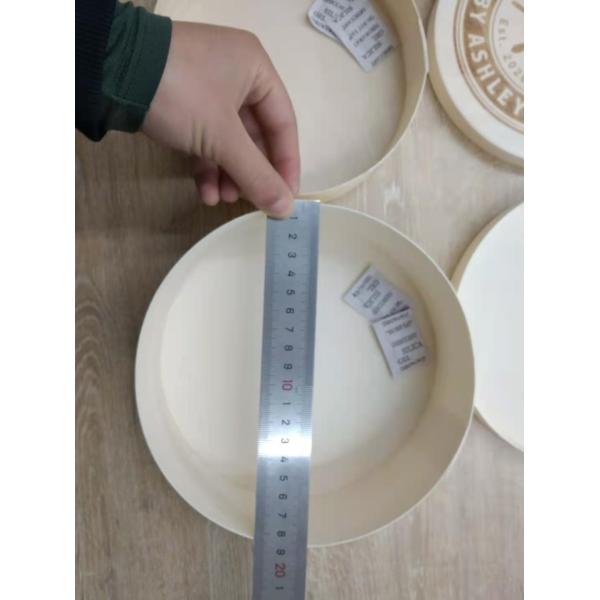 Natural Round Disposable Wooden Box compostable Φ115mm Φ120mm Φ135mm Φ136mm