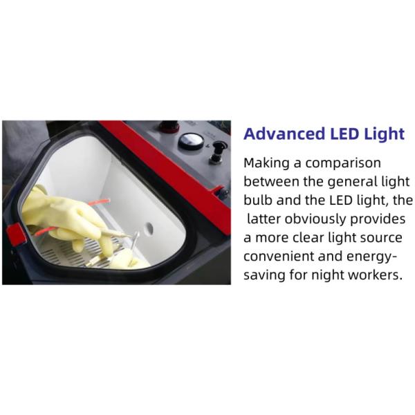 Double Tank Dental Lab Sandblaster porcelain Crowns Polishing Dental Nozzle Sandblasting