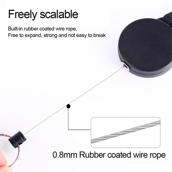 Deyi Badge Holder Reel Heavy Duty Retractable Keychain Retractable Clip Swivel