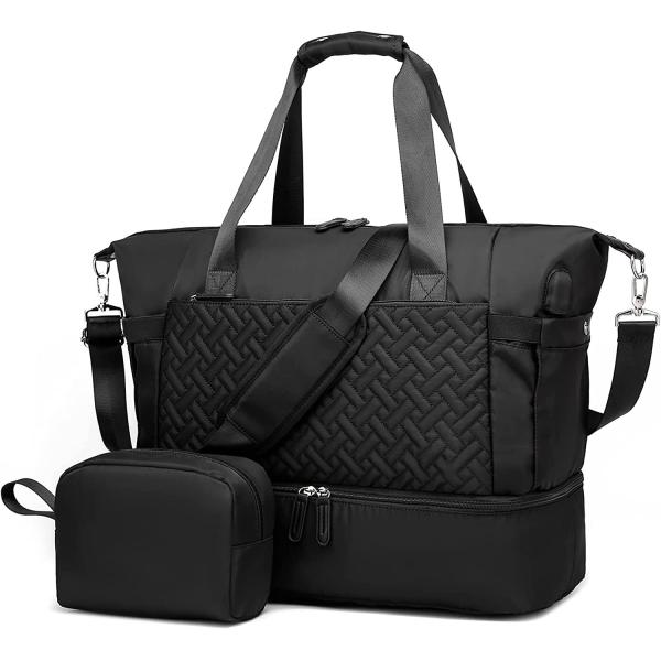 600D Polyester Sports Waterproof Gym Bag With USB Charging Port