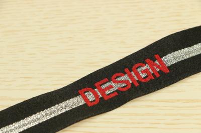 As letras de Nonstretched Multipatterned da fita do Webbing do poliéster do jacquard imprimiram