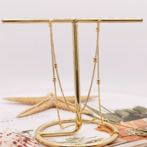 Encantador collar de oro amarillo de 18 quilates