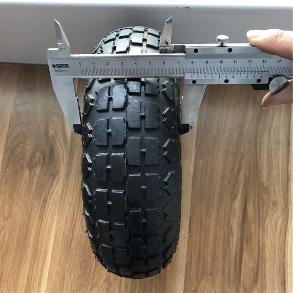 350 4 Grey Plastic Rim Pneumatic Trolley Wheels 10 Inch Hand Trolley Wheel Replacement