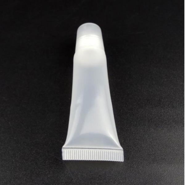 Oblique Neck 5ml 10ml White Lip Gloss Squeeze Tubes MSDS SGS