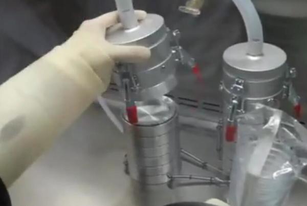 ISO 0.3um Mask Filtration Tester , Face Mask Efficacy Tester With Adjustable Height