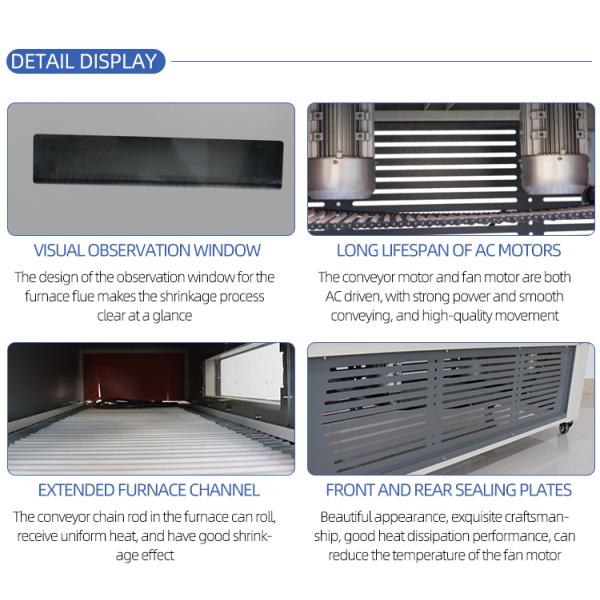 Machinery Hardware Automatic L Bar Sealer Side Sealing Heat Shrink Wrapping Machine