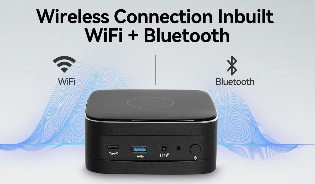 Единая локальная сеть 2.5G Intel Mini PC Dual DDR4 64G Linux жесткий диск Wi-Fi и охлаждающий вентилятор