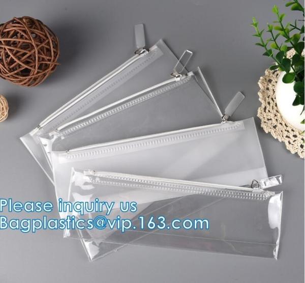 Biodegradable Customized PVC Matte Accessories Plastic Packaging Bag, Jewelry Pouch With Zipper Bag